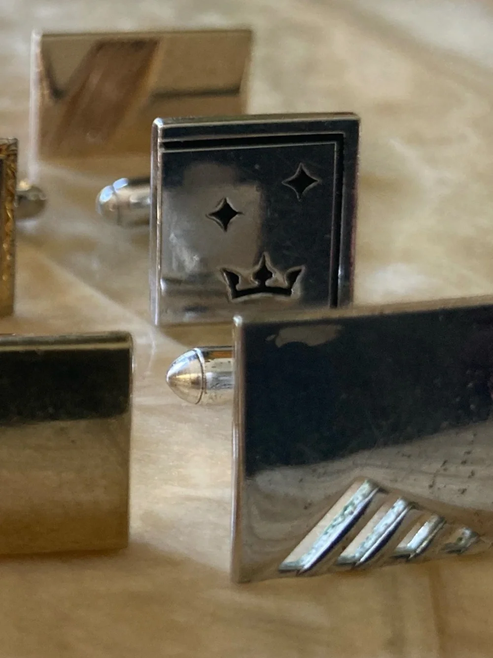 Vintage Anson & Swank Single Cufflinks – Lot of 9 – Mid-Century Assorted Designs